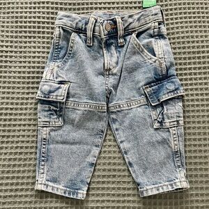 Baby Gap Boys Relaxed Cargo Jeans 6-12 months NWT